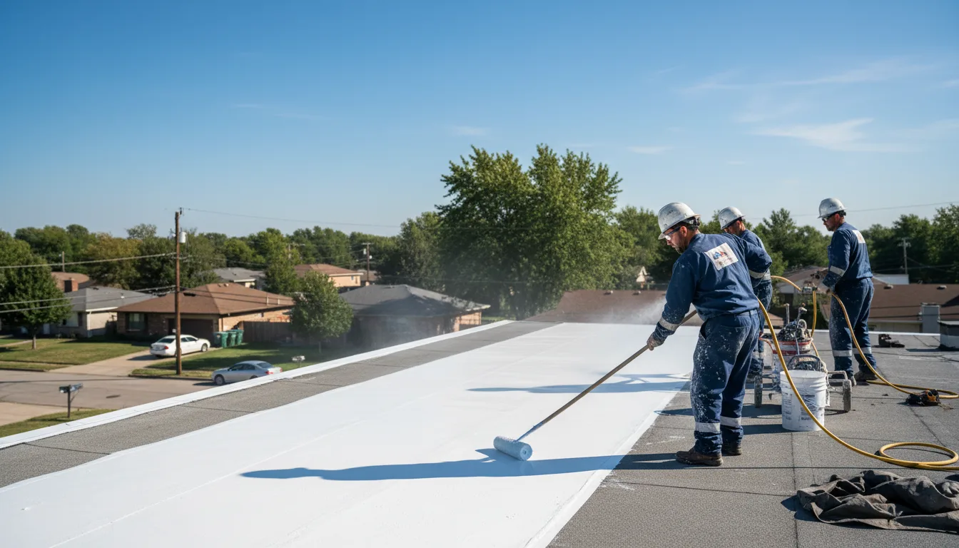 Commercial roof coating in Kress, TX near me